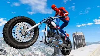 GTA 5 Spiderman Motorcycle Fail Compilation Ragdolls eps.11(Jump, Euphoria Physics, Fails )