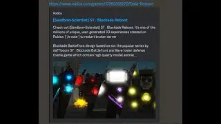 HOW TO RESTORE YOUR DATA IN SKIBIDI TOILET BLOCKADE BATTLEFRONT