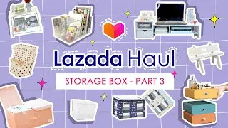 LAZADA HAUL STORAGE BOX PART 3✨| GIVEAWAY!!