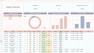Order Tracker Spreadsheet Template