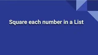 Square each number in a List | One-liner Java Code #shorts