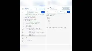Number pattern in C++, PHP, Java and Python #codinginfo