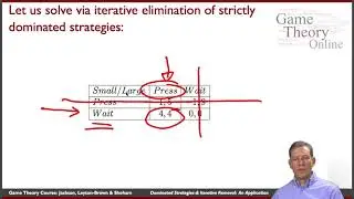 3-3 Dominated Strategies & Iterative Removal: An Application - Game Theory
