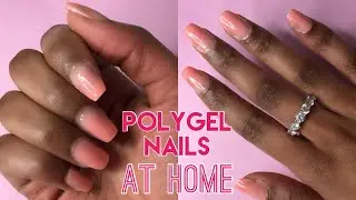 My First Polygel Set| DIY Polygel Nails for Beginners! | Astound Beauty Amazon