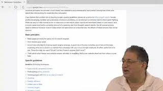 Google Webmaster Guidelines - Part One - SEO Tutorial
