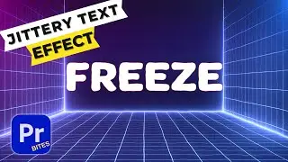How to make JITTERY TEXT EFFECT in Premiere Pro