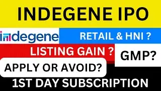 INDEGENE LIMITED IPO|| NEW MAINBOARD IPO || 1ST DAY SUBSCRIPTION ANALYSIS || APPLY OR AVOID?