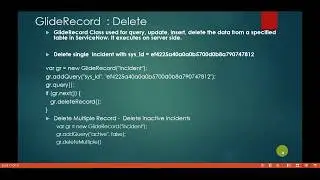 GlideRecord - Delete [ServiceNow]