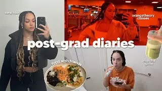 POST-GRAD DIARIES | weekly vlog | orangetheory, new braids, lots of matcha, organizing & cleaning
