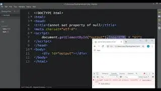 Fix Cannot Set Property of Null Error in JavaScript