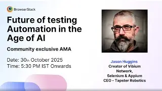 Community AMA: Future of Testing Automation in the Age of AI with Jason Huggings
