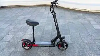 Електросамокат KUGOO Kirin M4 PRO 1000W 18Ah чорний з сидінням (2023 року) відео огляд зовн. вигляду