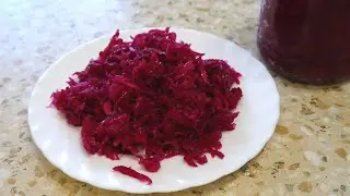 Капуста со свеклой и морковью на зиму.  Хрустящая!