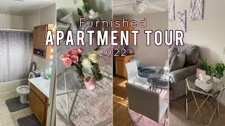 My first furnished apartment tour at 18!! 🏡 #apartmenttour #tour #2022