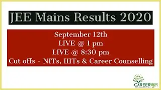 JEE Main Results 2020 | NTA