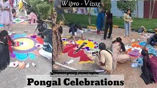 Pongal celebrations Wipro - Vizag | Rangolli, cricket, Carroms, Kite.etc | Happy Pongal 2024| Vlogs