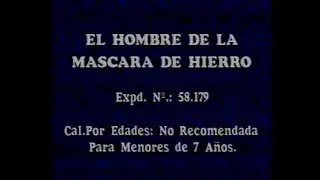 EL HOMBRE DE LA MÁSCARA DE HIERRO (1998) | Inicio VHS España (Incluye 