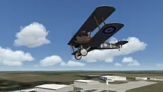 Sopwith F1 Camel over Duxford | Aerofly FS | @MakisAviation