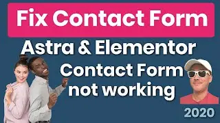 Fix Contact Form of Astra Elementor on Bluehost It's not working or sending the messages