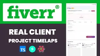 Timelaps of Figma to React | React Project | Fiverr Client