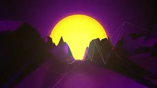 Retrowave Background | Stock Footage/Screensaver | Synthwave Chillwave