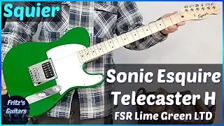 Squier Sonic ESQUIRE H Lime Green Limited Edition 2024 - SLIMER GHOSTBUSTERS GUITAR
