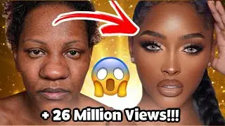 Makeup Transformation 25 MILLION Views!!! 😱 #makeuptutorial ⚡️