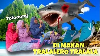 GAWAT !!! 3 PUTRI DUYUNG DI MAKAN TRALALERO TRALALA | CHIKAKU FAMILY