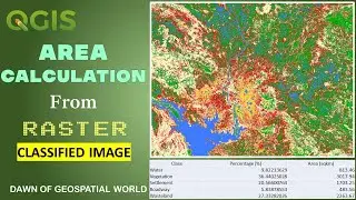 Calculate Area of Classified image in QGIS | Area Calculation from Raster