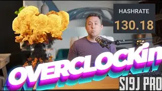 Overclocking S19J Pro Bitcoin ASIC Miner on Immersion Cooling + power measurements!