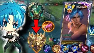 SAVAGE & MANIAC!! NEW OP Build for Karina (ONE HIT DELETE) - Bulid Top 1Global Karina ~MLBB •••