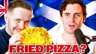 Australian Comedian REACTS to Scottish Food | Luke Kidgell