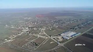 Крым, село Красносельское, Черноморский район, вид с квадрокоптера.
