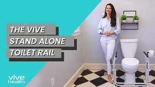 Improve Bathroom Safety with the Vive Stand Alone Toilet Rail