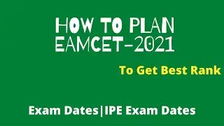 How To Plan EAMCET-2021 | New Exam Dates | Roots Academy |9866915814