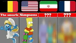 Comparison:popular cartoons from every country in the world part1| cartoons from different countries