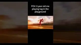 6 year old me playing tag
