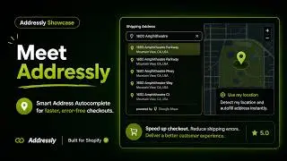 Addressly – Smart Shopify Address Autocomplete for Faster, Error-Free Checkout