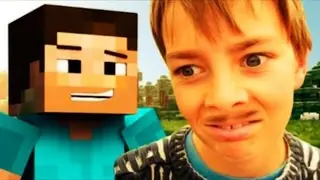 MINECRAFT УГАРНЫЕ МОМЕНТЫ (НУБ ПЕРВЫЙ РАЗ ИГРАЕТ В МАЙНКРАФТ)