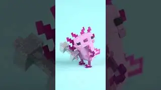 Axolotl goes Olympics in Paris - Weightlifting #minecraft #olympics #shorts
