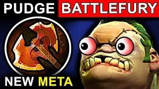 BATTLEFURY PUDGE - DOTA 2 PATCH 7.07 NEW META PRO GAMEPLAY
