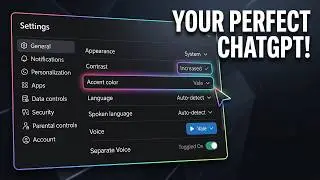 ChatGPT Web Settings General + Notifications