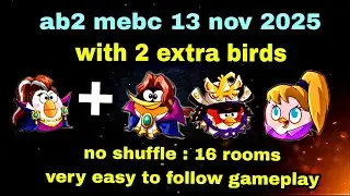 Angry birds 2 mighty eagle bootcamp Mebc 13 nov 2025 with 2 extra birds Matilda+bubbles