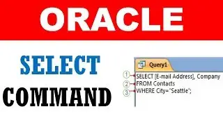 Data Retrieval SELECT command examples run in ORACLE tool