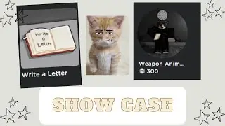 Weapon animation showcase 2|write a letter roblox