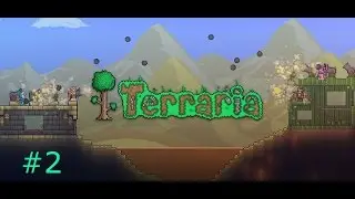 Terraria 2 сезон 2 серия (пытаемся пройти на левую сторону, копаемся в шахте)