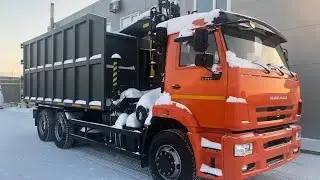 Cамосвал с КМУ на шасси КАМАЗ 6520-53 (ЛОМОВОЗ)