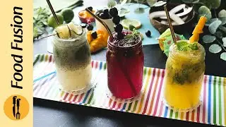 Mango Mojito Recipe - Cherry Mojito and Pineapple Mojito Restaurant Style By Food Fusion