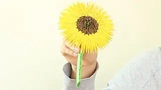 Sunflower / Girasol Origami 3D