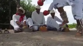 Danza del venado en el sitio arqueológico de Las Labradas